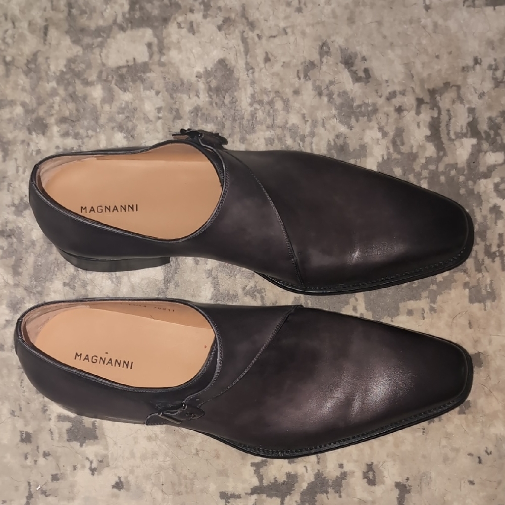 Magnanni Men's Dark Brown Leather Loafers